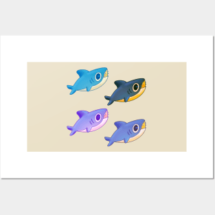 adorable little shark babies Posters and Art